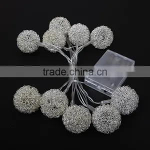 Christmas Led Light Battery Operated Led String Lights Aluminium Ball thumbnail-1
