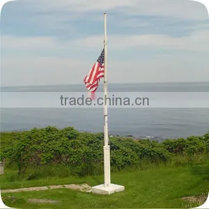 Conic Carbon Galvanized Steel Outdoor Flag Pole Stand thumbnail-1