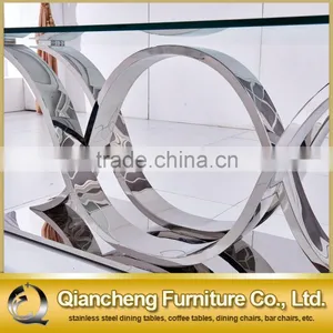 2017 Latest Stainless Steel Marble Dining Table Dining Furniture thumbnail-6