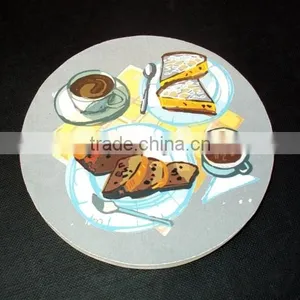 Customized Cheap Wooden Tea Cup Coaster, Tea Placement Cup Mat Coaster, Handmade Mule Mug Coaster, Custom MDF Wood Coaster thumbnail-1