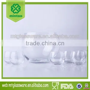 8pcs Glass Punch Bowl Set thumbnail-1