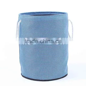HOT SALE! Cotton Rope Hand Solid Laundry Basket Foldable With Teslin Waterproof thumbnail-2