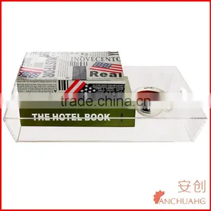 Deluxe Clear Acrylic Multipurpose Decorative Tray / Serving Tray With Handles thumbnail-3