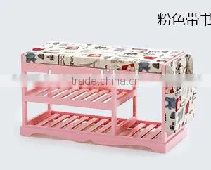 Solid Wood With Pads Two Layers of Stool in Shoes thumbnail-3