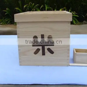 The Original Wood Color and Practical Rice Storage Box thumbnail-6