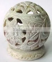 Soapstone Candle Stand, Soapstone Tea Light Holder thumbnail-1