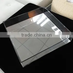 2017 Custom Made Square Clear Acrylic Serving Trays Wholesale thumbnail-6