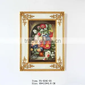 Hand-Made Solid Wood Frame With Hand-Painted Oil Painting for Interior Wall Arts thumbnail-2