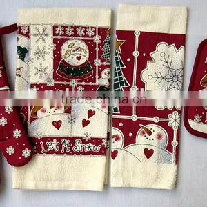 Christmas Gifts Kichen Textlie Sets Apron Sets Oven Glove Sets Tea Towel Sets thumbnail-2