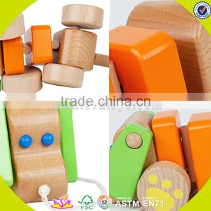 Wholesale Wooden Drag Kids Toys Most Popular Wooden Drag Kids Toys Funny Wooden Drag Kids Toys W05B103 thumbnail-5