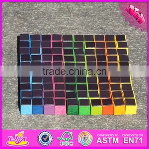 2017 New Design 100 Pieces Educational Magnetic Wooden Building Blocks for Toddlers W13A118 thumbnail-5