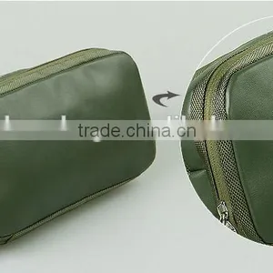 Fashion PU+polyester Folding Men Toiletry Bag for Travel thumbnail-5