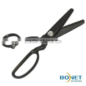 S21021/SPI0002 LFGB Certificated 8-1/4'' & 9" High Quality Stainless Steel Full Titanium Cloth Scissors Pinking Shears thumbnail-3