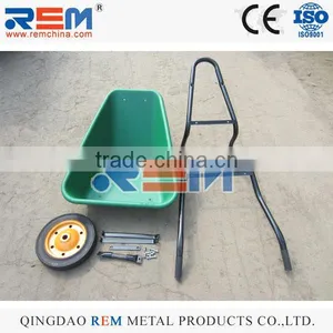 Galvanized Steel Tray WheelBarrow WB3800 South Africa Tanzania Agriculture Tools 13" Solid Wheel thumbnail-2
