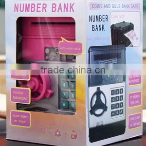 UCHOME Square ABS Plastic ATM Automatic Volume of Money Piggy Bank,password Vault Piggy Bank thumbnail-6