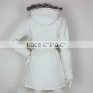 Ladies Long Winter Jacket , Womens Polyfill Padded Coats thumbnail-2