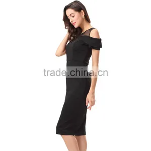 Woman Skater Stitching Sample Design Short Sleeve Dress thumbnail-4