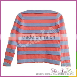 AA Grade Best Price Wholesale Stock Girl Winter Stripe Sweater thumbnail-2