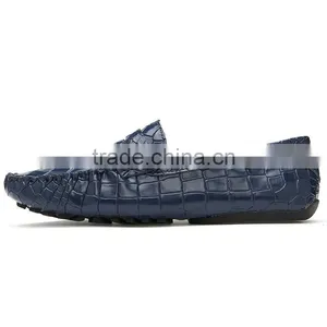 China Brand Crocodile Leather Casual Shoes Sample for Men, High Quality Male Peas Shoes Casual Fashion for Men thumbnail-3