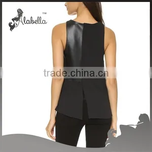 2016 New Products Black Top Leather Tops thumbnail-2