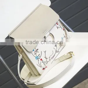 Zm50366b Wholesale Fashion Embroidery Women Bags Trendy Chain Lady Single Shoulder Bag thumbnail-3