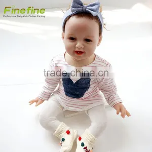 Long Sleeve Lace Winter Thick Fancy Baby Romper Set 100% Cotton Baby Clothes thumbnail-5