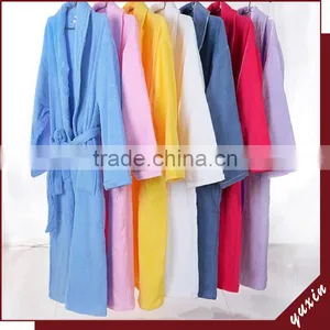 Men Bathrobe Dressing Gown Towelling Bathrobe Spa Cotton Robe RT00 thumbnail-1