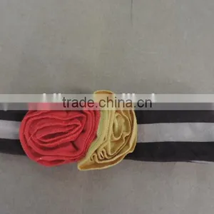 Baby Girl Elastic Fabric Headband Kids Braid Cross Dot Hairband Flower Knot Solid Craft Children Boutique Headband thumbnail-5