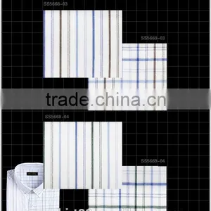 2016 New Mans Long Sleeve Shirts Checked Oxford Shirts thumbnail-1
