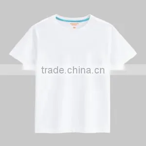 Cheap Round Neck Blank t Shirt in White thumbnail-1