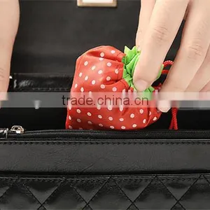 Eco Storage Handbags Strawberry Foldable Shopping Tote Reusable Shopping Bag thumbnail-2