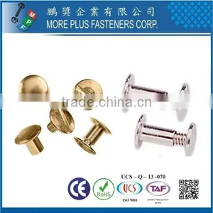 Taiwan Stainless Steel Excellent in Asia Tableware Chicago Screws Male and Female Rivet thumbnail-2