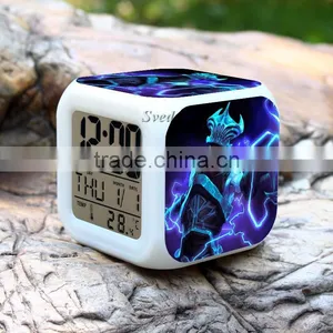 (Hot Games) Dota Character Clock,Led Calendar Alarm Clock, Digital Projector Led Alarm Clock thumbnail-1