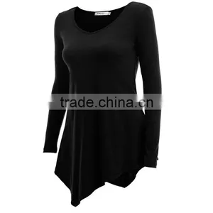 Women's Beaded Side Seam Ladies Uniform T-shirt Blouses thumbnail-2