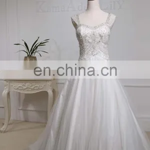EBA16-P5 Top Heavy Beading Sleeveless Wedding Dress thumbnail-1