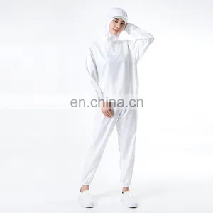Long Sleeve White 100% Polyester Food Processing Uniform thumbnail-3