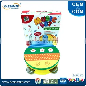 Hot Selling Kids Music Instrument Wood Tambourine Jingles thumbnail-1