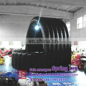 4*4m Inflatable Dome /exhibition Inflatable Tent / Inflatable Black Booth With Light thumbnail-1