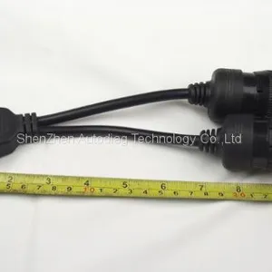 OBD2 Interface Truck Y-cable OBD2 16Pin Female to Female 6pin SAE J1939 and SAE J1708 9pin Female thumbnail-5