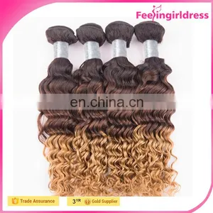 Brazilian 5A Double Weft Ombre Loose Wave 100 Human Hair Brands thumbnail-2