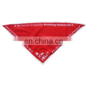 Cheap Wholesale 100% Cotton Red Trangle Bandana Printing Big Bandana thumbnail-1