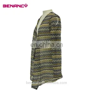 Women's Sleeveless Shawl Cardigan Zigzag Drape Hem Lightweight Cardigan thumbnail-4