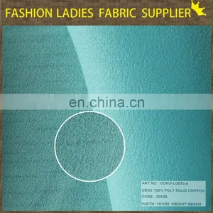 NEW CHEAP CHIFFON FABRIC,100% POLY SOLID CHIFFON HIGH END FASHION FABRIC FOR DRESS thumbnail-1