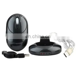 Dropshipping MZ-012 2.4G 1200 DPI Wireless Rechargeable Optical Mouse With 3 Ports USB HUB / Charging Dock thumbnail-1