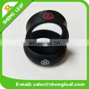 Promotion Gifts Silicone Finger Ringscustom Silk Priting/ Laser Carving Logo Wide 8.5mm thumbnail-2