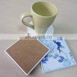 Hot Sale Cheap Custom High-quality White Water Absorbent Ceramic Coaster thumbnail-4
