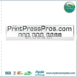 Soft Plastic Label Sticker Black Logo, Silver PVC Plating Label thumbnail-2