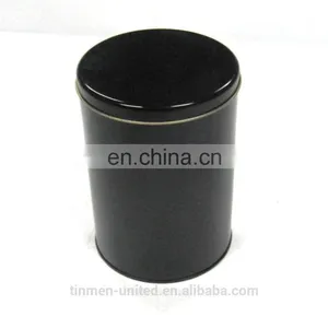 Black Printing Round Tea Box Tin Box by Tinmen thumbnail-2