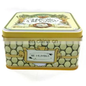 Eco-friendly Cheap Price Small Size Biscuit Metal Tin Box thumbnail-1