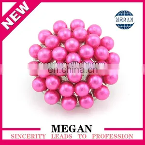 Customized Pink Fashion Pearl Garment Bag Button for Wedding Decoration thumbnail-1